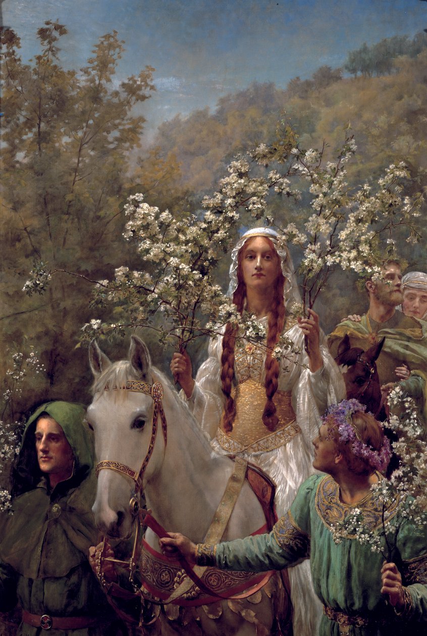 Maying الملكة Guinevere ، c.1897 بواسطة جون كولير