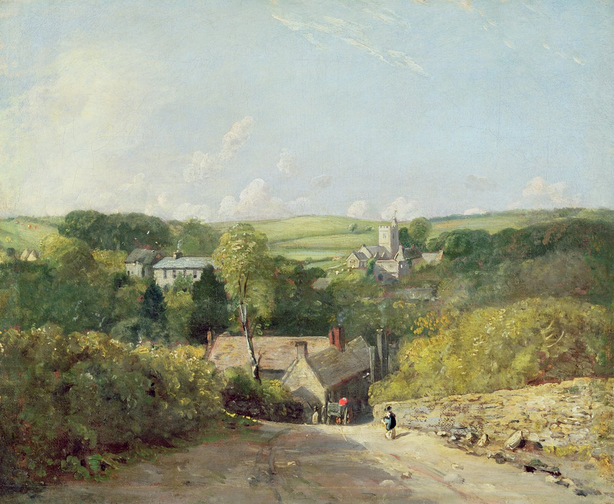 منظر لقرية Osmington مع الكنيسة والنائب ، 1816 بواسطة جون كونستابل