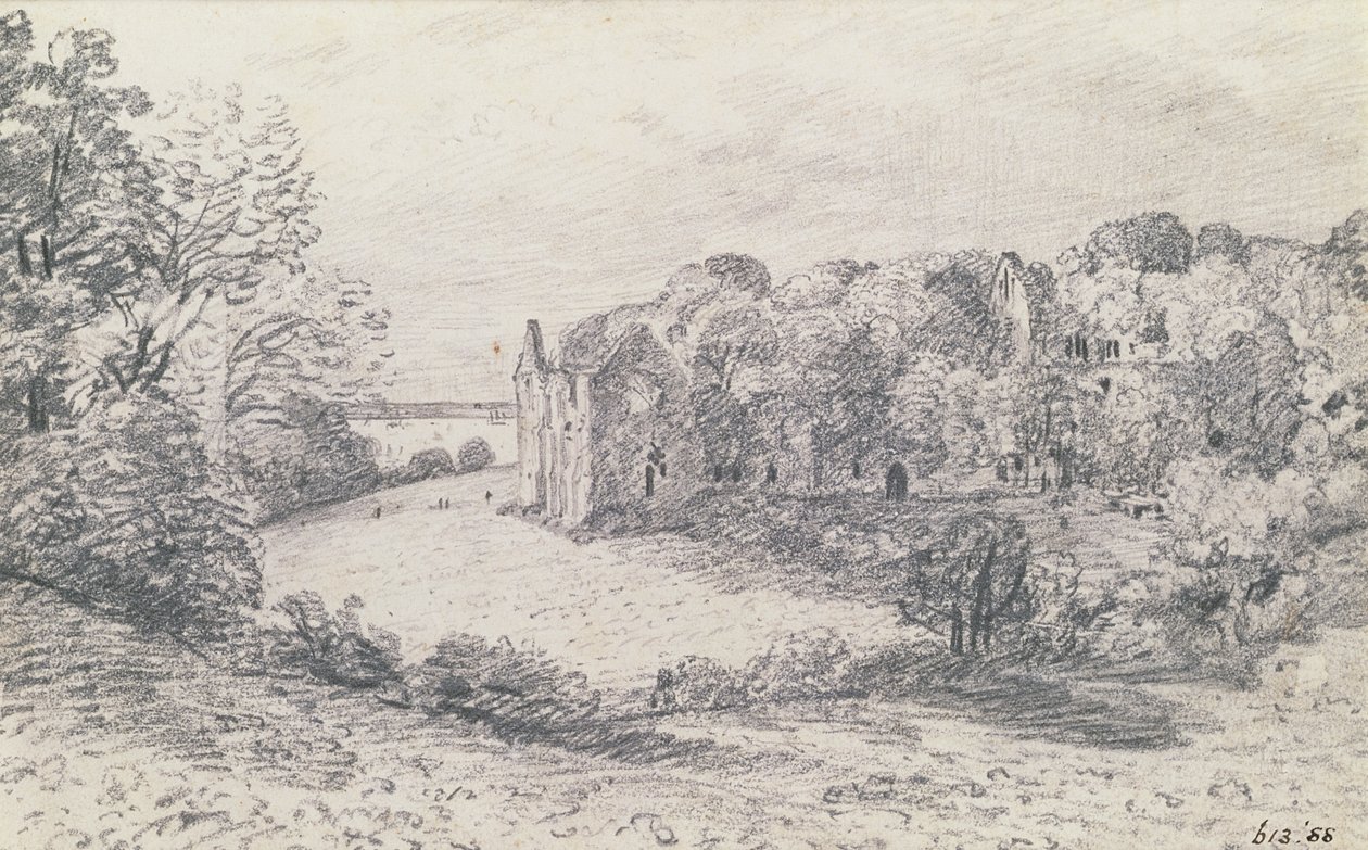 دير نيتلي ، 1888 (رسم) بواسطة جون كونستابل