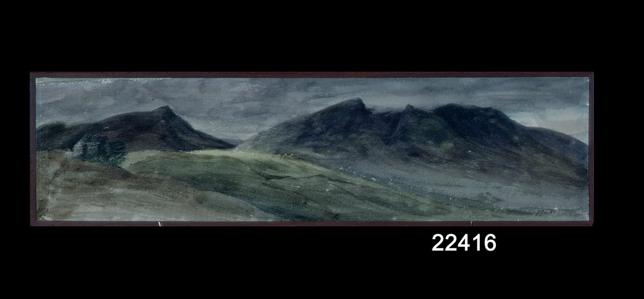 Saddleback وجزء من Skiddaw ، من Lonscale Fell ، 21 سبتمبر 1806 (ألوان مائية على ورق) بواسطة جون كونستابل