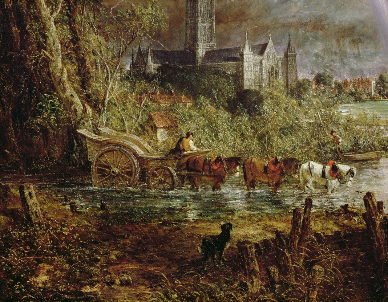 كاتدرائية سالزبوري من المروج ، 1831 تفاصيل 1560 بواسطة جون كونستابل