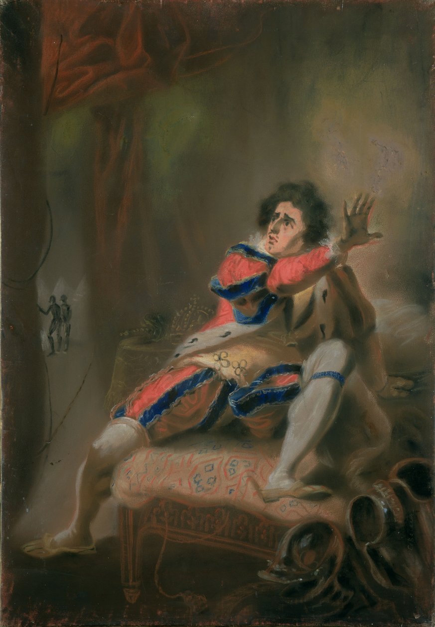 جون فيليب كمبل (1757-1823) مثل ريتشارد الثالث لشكسبير (باستيل على الرق) بواسطة جون إيكشتاين