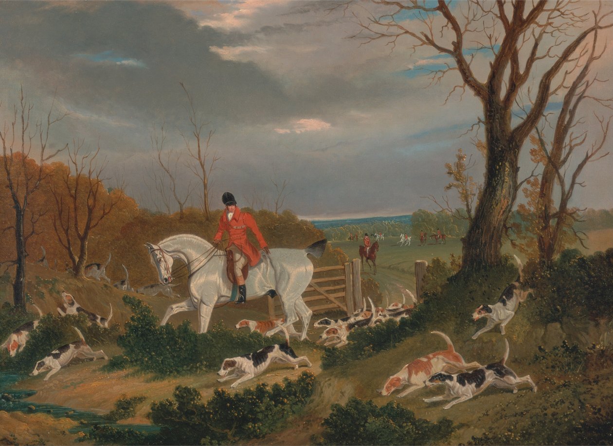 The Suffolk Hunt- The Going to Cover قرب Herringswell بواسطة جون ف. هيرنغ