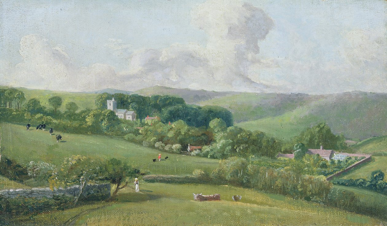 Osmington ، منظر للقرية ، ج .1616 بواسطة جون فيشر
