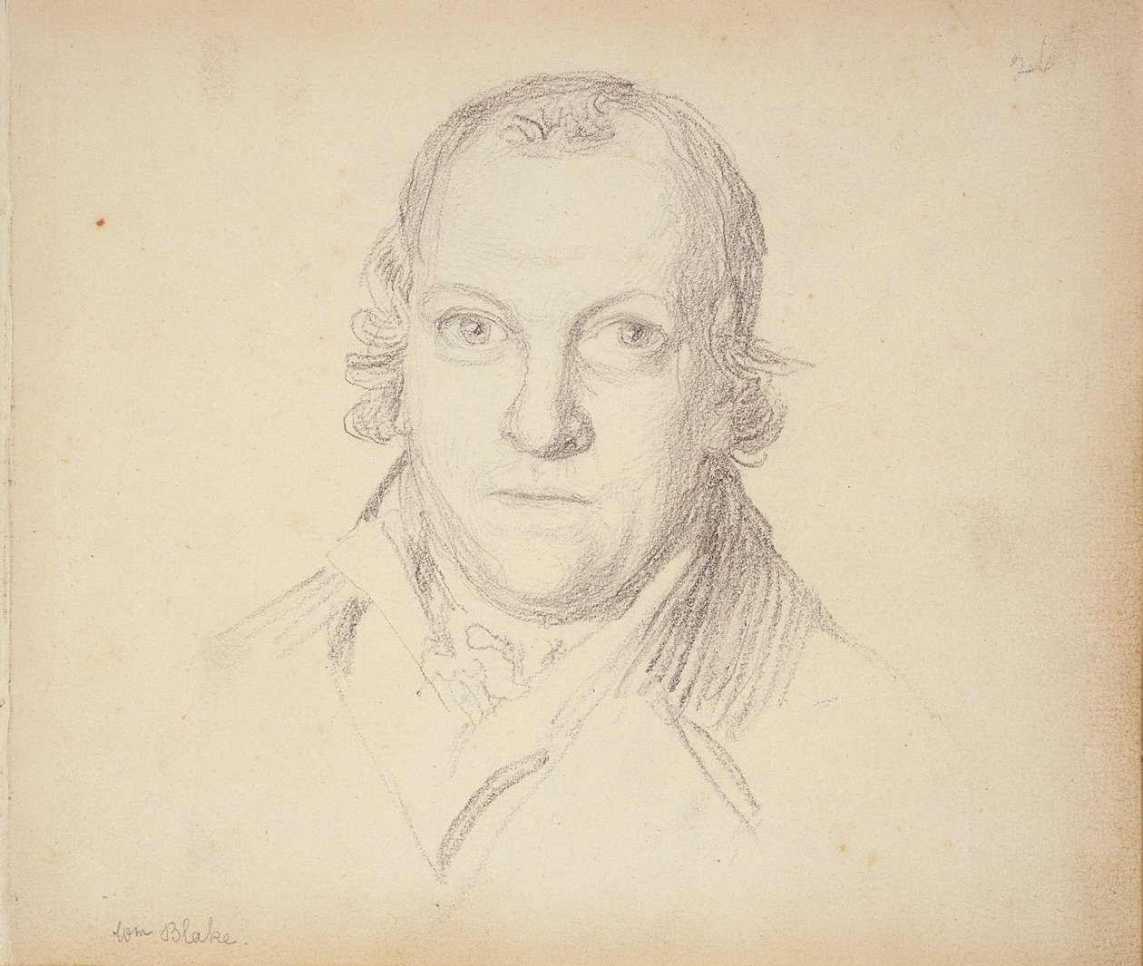 صورة ويليام بليك (1757-1827) من كتاب صور قلم رصاص ، c.1801 بواسطة جون فلاكسمان