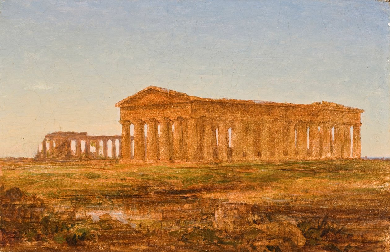 معبد نبتون ، Paestum ، 1847 بواسطة جون فريدريك كينسيت