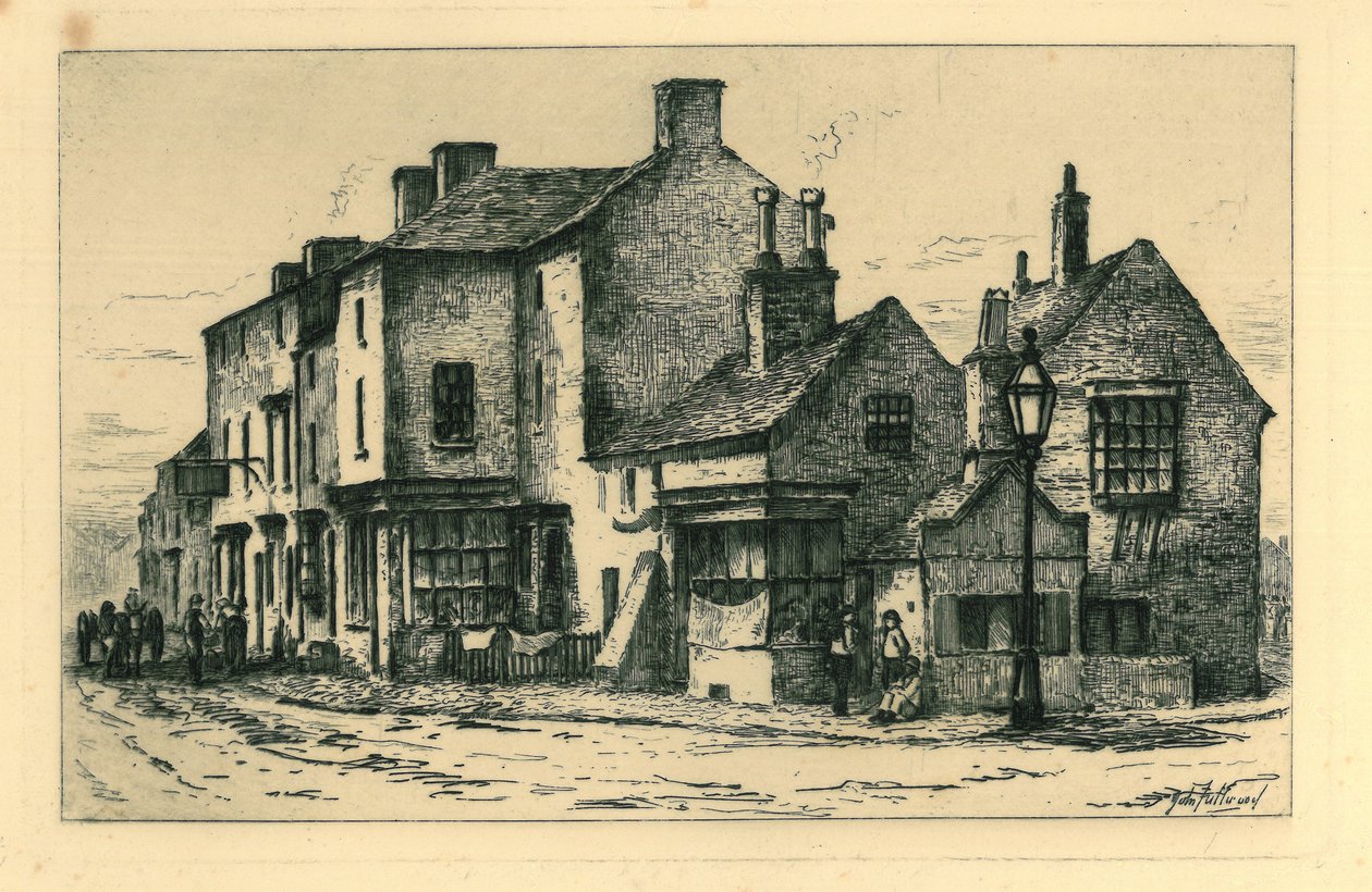 المباني القديمة والسال (تسمى نهاية نهاية المدينة) من المجلد "Remnants Of Old Wolverhampton" Vol.I. الأرقام 1-37 ، نُشرت عام 1880 بواسطة جون فولوود