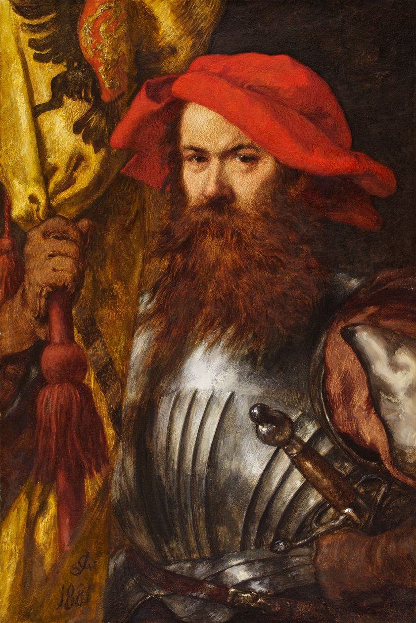 The Standard Bearer، 1881 (المرحاض والورق على الورق) بواسطة جون جيلبرت