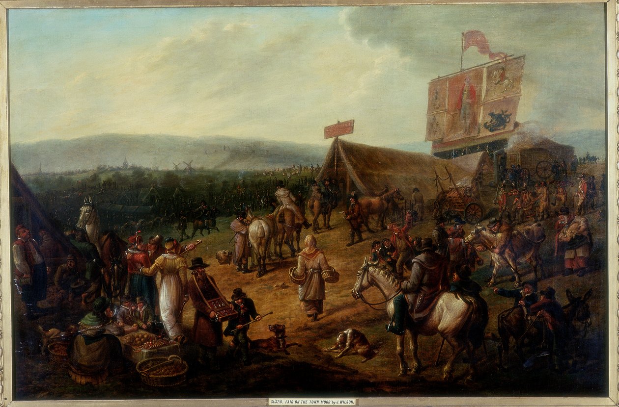 معرض في بلدة مور ، نيوكاسل ، c.1810 بواسطة جون جلين ويلسون