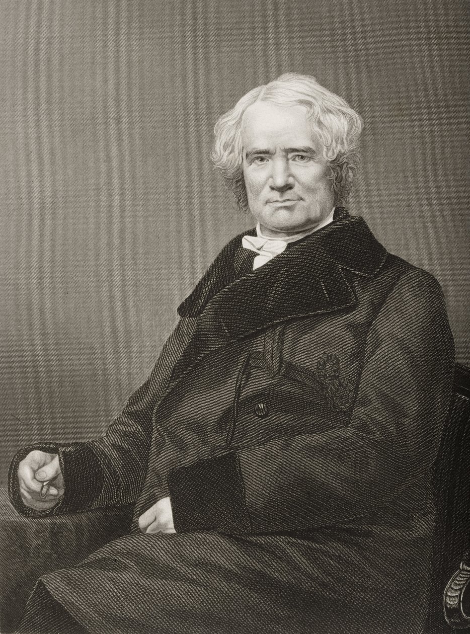 جورج ميفلين دالاس (1792-1864) منقوش بواسطة DJ Pound من صورة ، من "غرفة الرسم للشخصيات البارزة ، المجلد 2" ، نُشر في لندن ، 1860 بواسطة جون جابيز إدوين بيزلي مايال