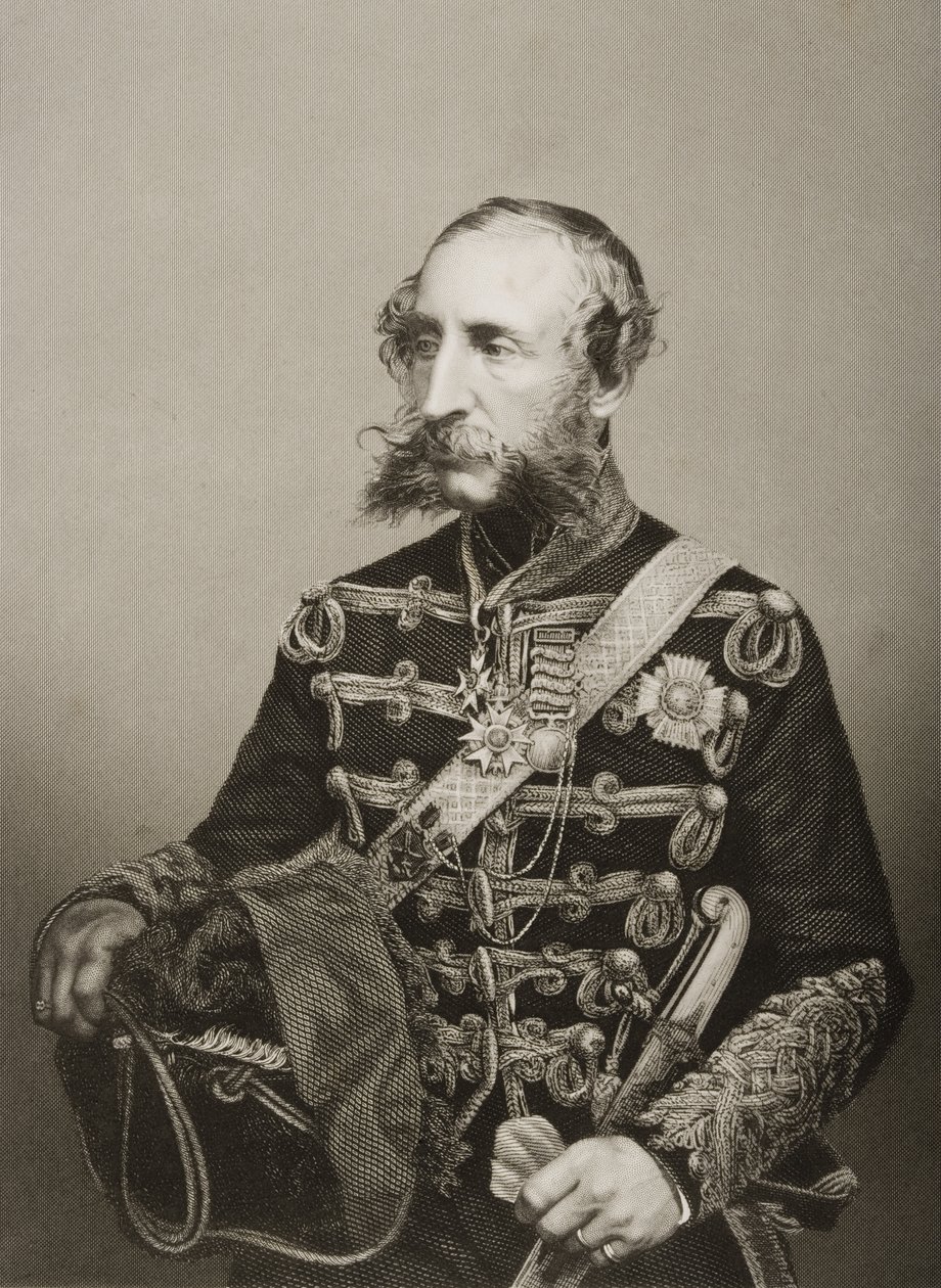 جيمس توماس برودينيل (1797-1868) إيرل كارديجان السابع ، منقوش بواسطة DJ Pound من صورة ، من "غرفة الرسم للشخصيات البارزة ، المجلد 2" ، نُشر في لندن ، 1860 بواسطة جون جابيز إدوين بيزلي مايال