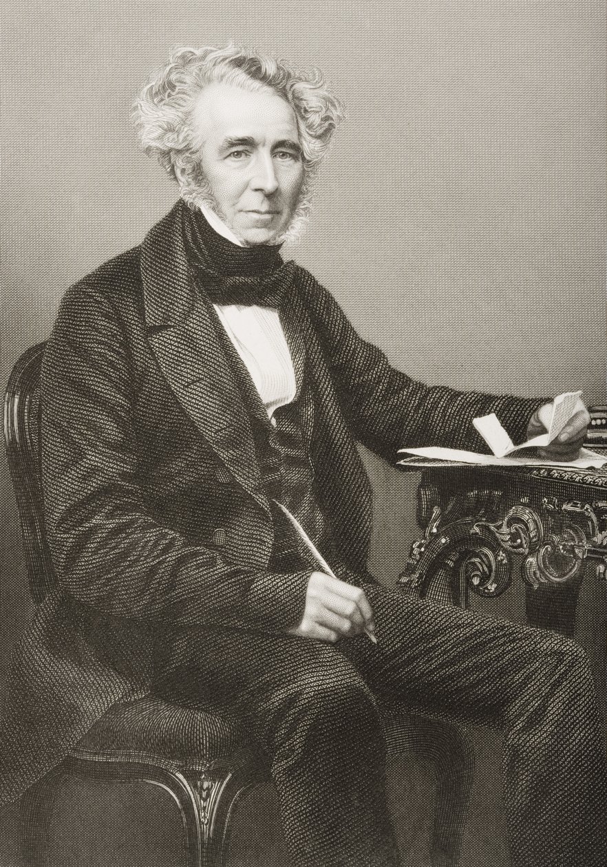 جيمس ويليام جيلبارت (1794-1863) منقوش بواسطة DJ Pound من صورة ، من "غرفة الرسم للشخصيات البارزة ، المجلد 2" ، نُشر في لندن ، 1860 (النقش) بواسطة جون جابيز إدوين بيزلي مايال