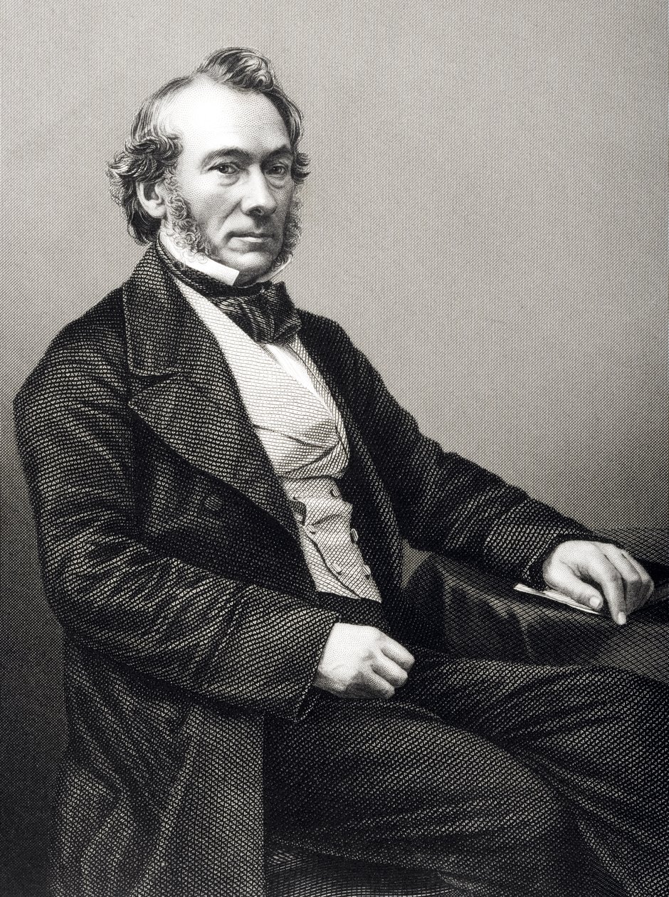 ريتشارد كوبدن (1783-1862) منقوش بواسطة DJ Pound من صورة ، من "غرفة الرسم للشخصيات البارزة ، المجلد 2" ، نُشر في لندن ، 1860 بواسطة جون جابيز إدوين بيزلي مايال
