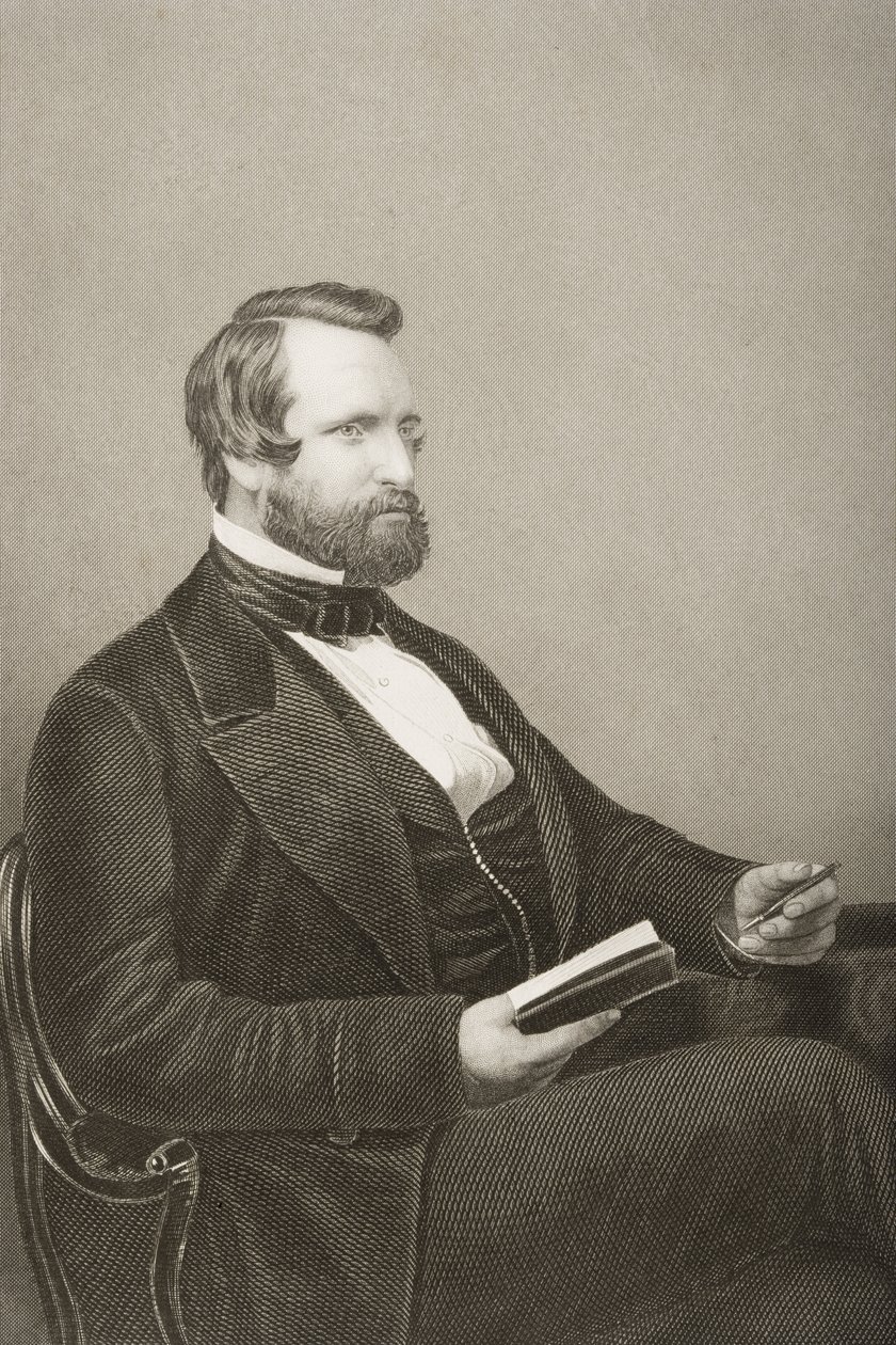 السير فرانسيس كروسلي بارونيت (1817-1872) منقوش بواسطة DJ Pound من صورة فوتوغرافية ، من "غرفة الرسم للشخصيات البارزة ، المجلد 2" ، نُشر في لندن ، 1860 بواسطة جون جابيز إدوين بيزلي مايال