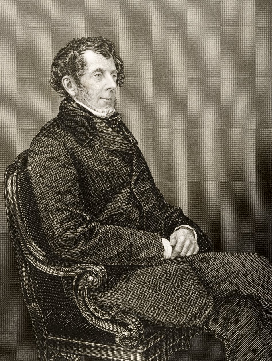 توماس سلينجسبي دونكومب (1796-1861) منقوش بواسطة DJ Pound من صورة فوتوغرافية ، من "غرفة الرسم للشخصيات البارزة ، المجلد 2" ، نُشر في لندن ، 1860 بواسطة جون جابيز إدوين بيزلي مايال
