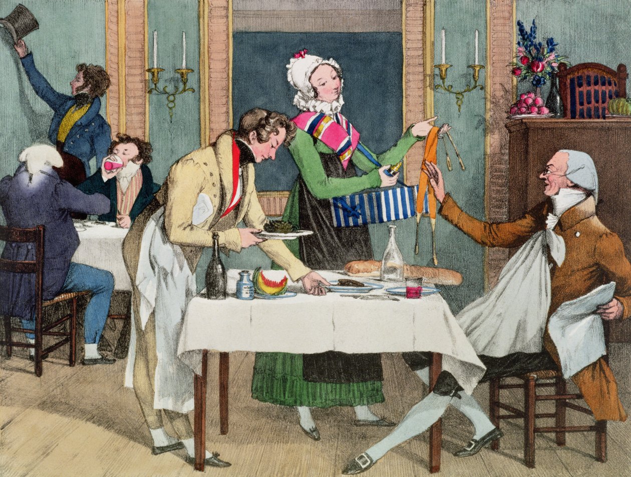 مطعم لو ، حانة. بقلم رودويل ومارتن ، 1820 بواسطة جون جيمس شالون