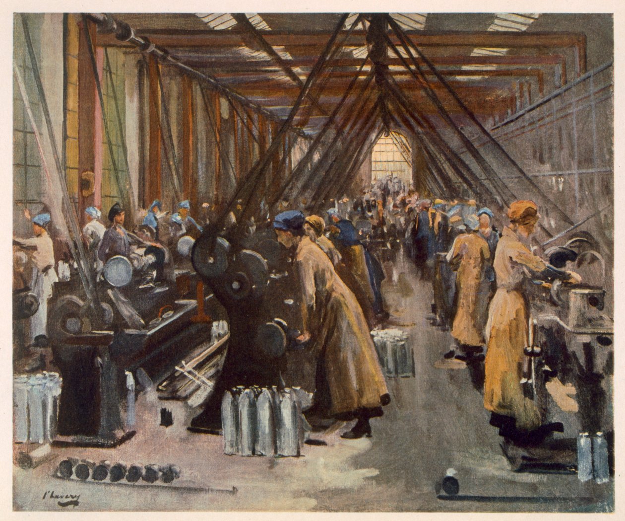 صنع شل ، إدنبرة ، من الفنانين البريطانيين في الجبهة ، استمرار الجبهة الغربية ، 1918 بواسطة جون لافري