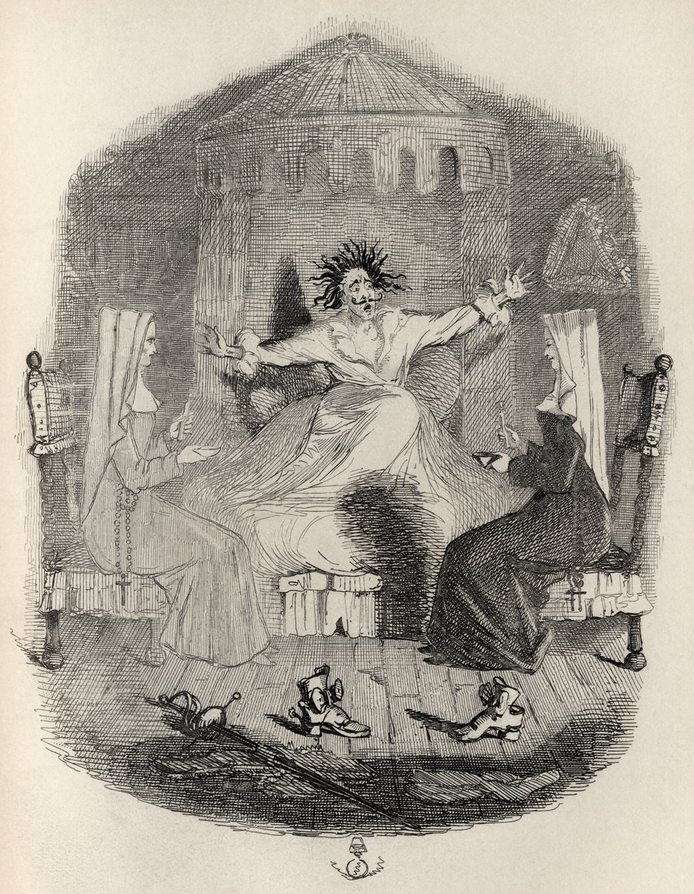 The Black Mousquetaire ، من "The Ingoldsby Legends" من تأليف Thomas Ingoldsby ، نشره Richard Bentley und Son ، 1887 بواسطة جون ليتش
