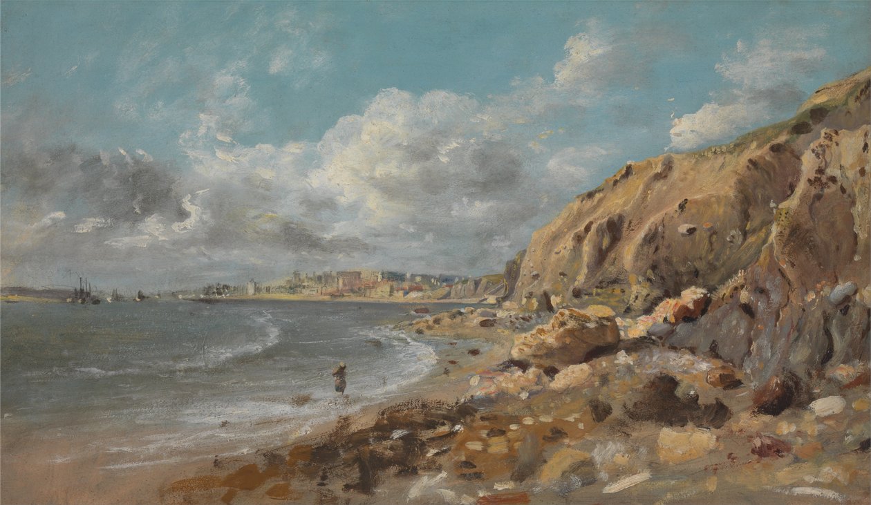 مشهد الساحل في Cullercoats بالقرب من خليج ويتلي بواسطة جون لينيل