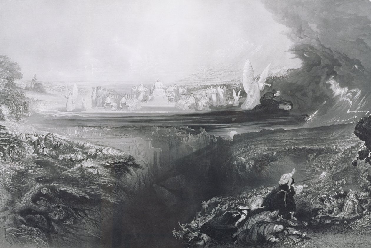 الحكم الأخير ، نقش بواسطة حانة تشارلز موترام (1807-76). بقلم توماس ماكلين ، 1856 بواسطة جون مارتن