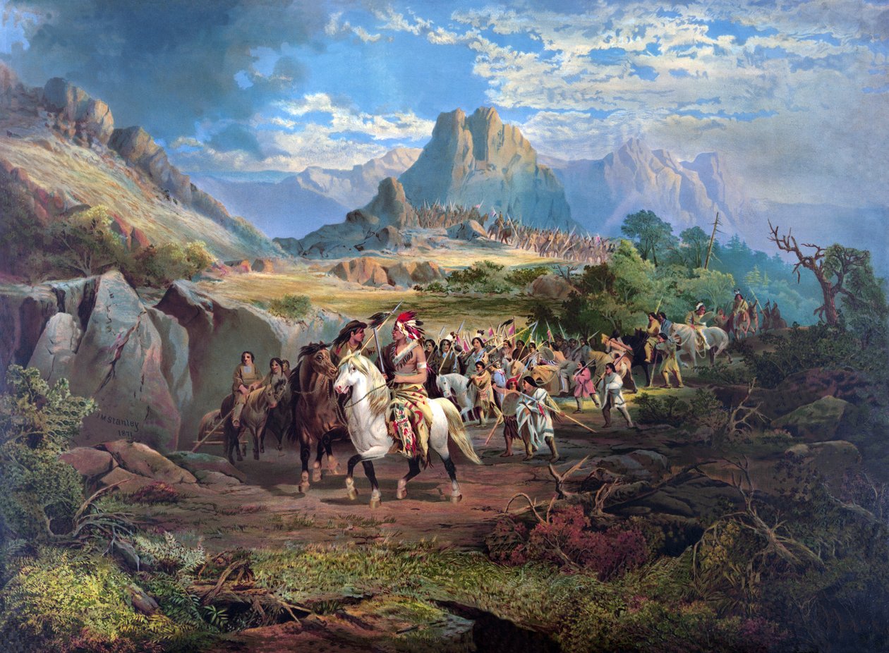 على مسار الحرب ، حانة. 1871 بواسطة جون ميكس ستانلي