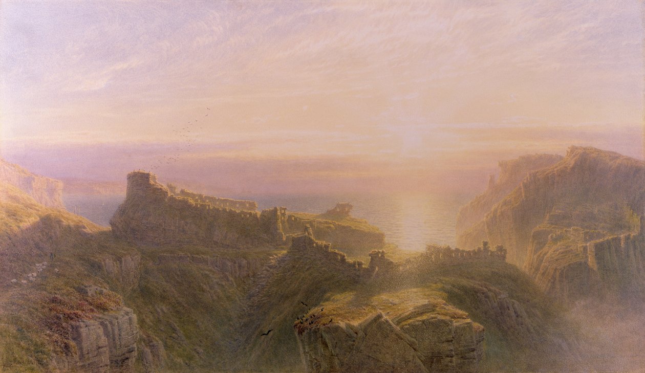غروب الشمس في Tintagel ، 1871 بواسطة جون موجفورد