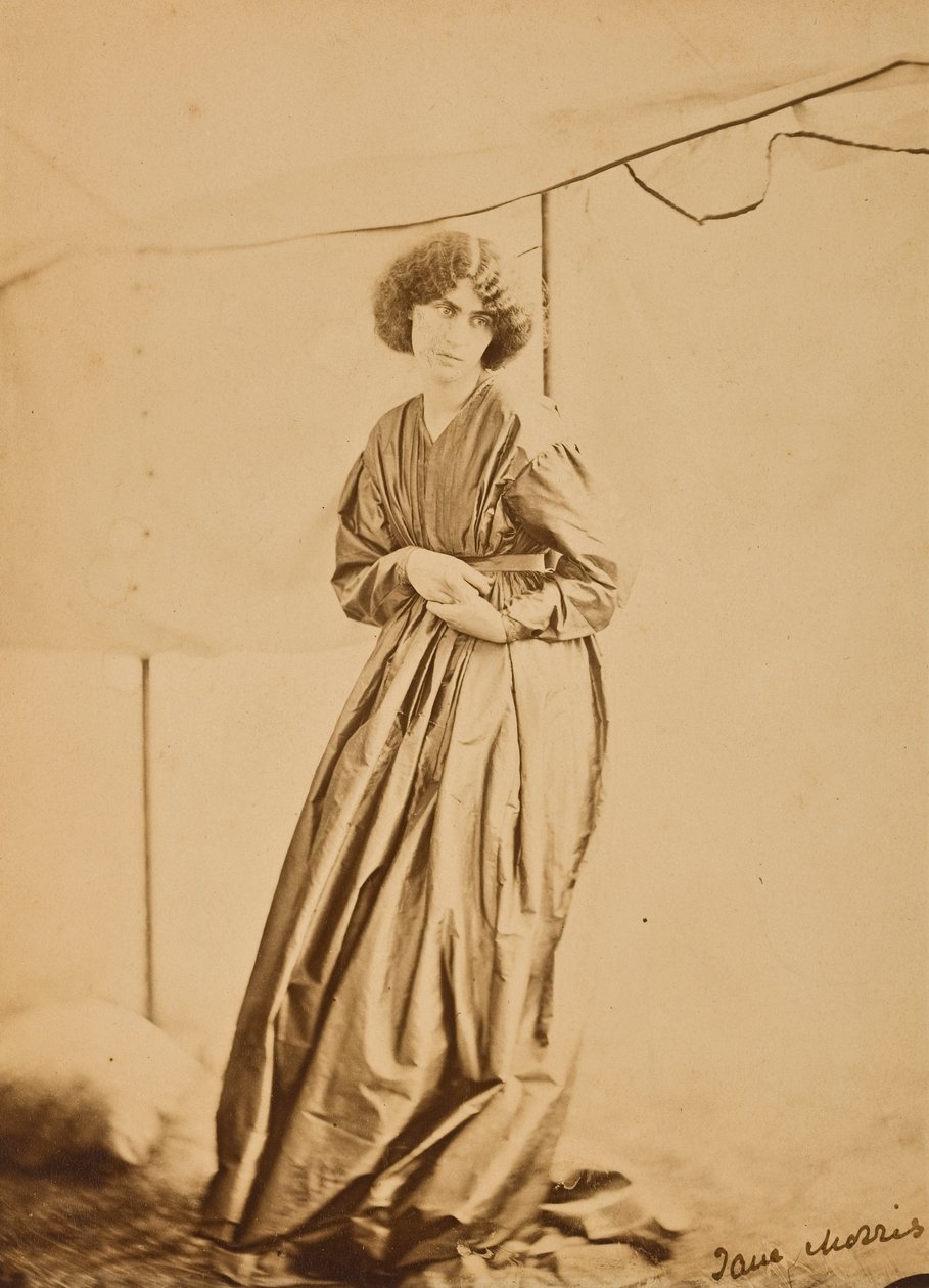 صورة لجين موريس ، 1865 (طبعة زخرفية) بواسطة جون ر. بارسونز
