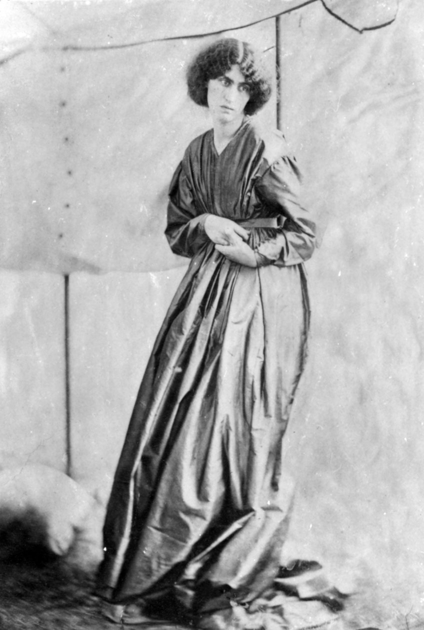 جين موريس ، من تأليف دانتي جابرييل روسيتي ، 1865 (طباعة زخرفية) بواسطة جون ر. بارسونز