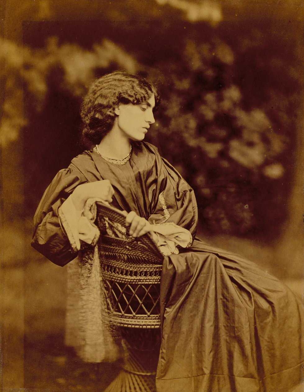 صورة لجين موريس (1839-1914) 1865 (طبعة زخرفية) (انظر أيضًا 265085) بواسطة جون ر. بارسونز