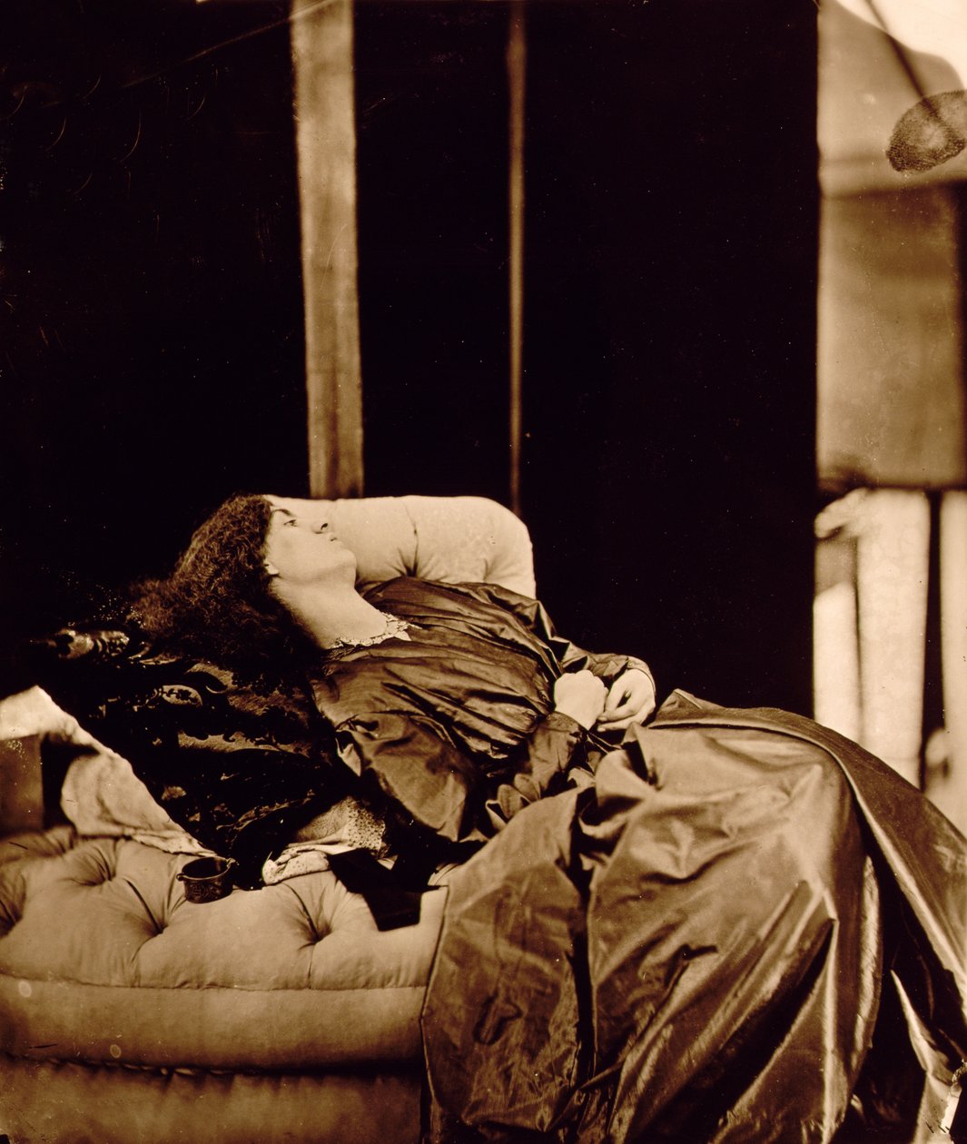 صورة لجين موريس (1839-1914) 1865 (طبعة زخرفية) بواسطة جون ر. بارسونز