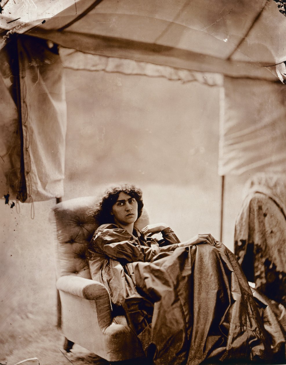 صورة لجين موريس (1839-1914) 1865 (طبعة زخرفية) بواسطة جون ر. بارسونز