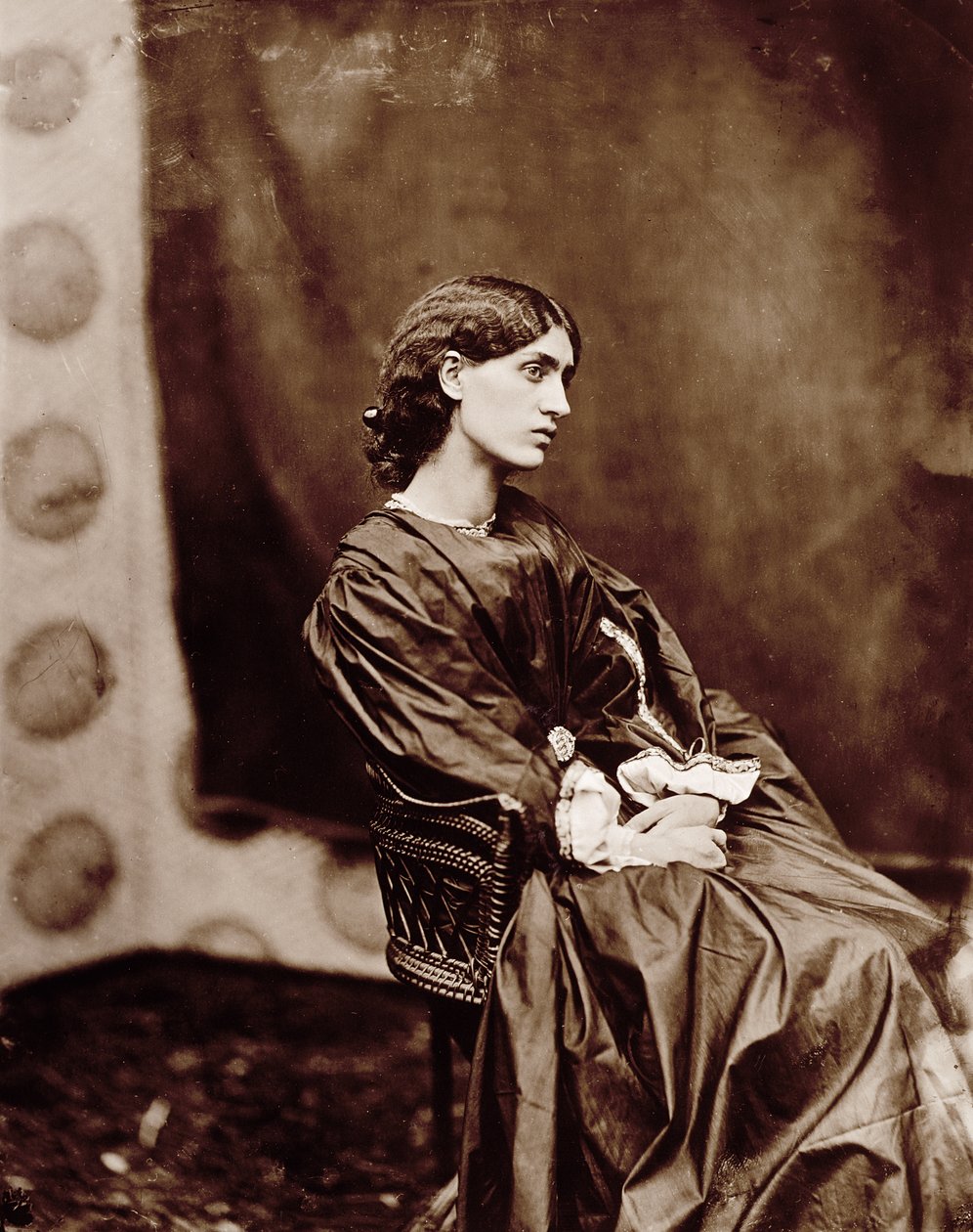 صورة لجين موريس (1839-1914) 1865 (طبعة زخرفية) بواسطة جون ر. بارسونز