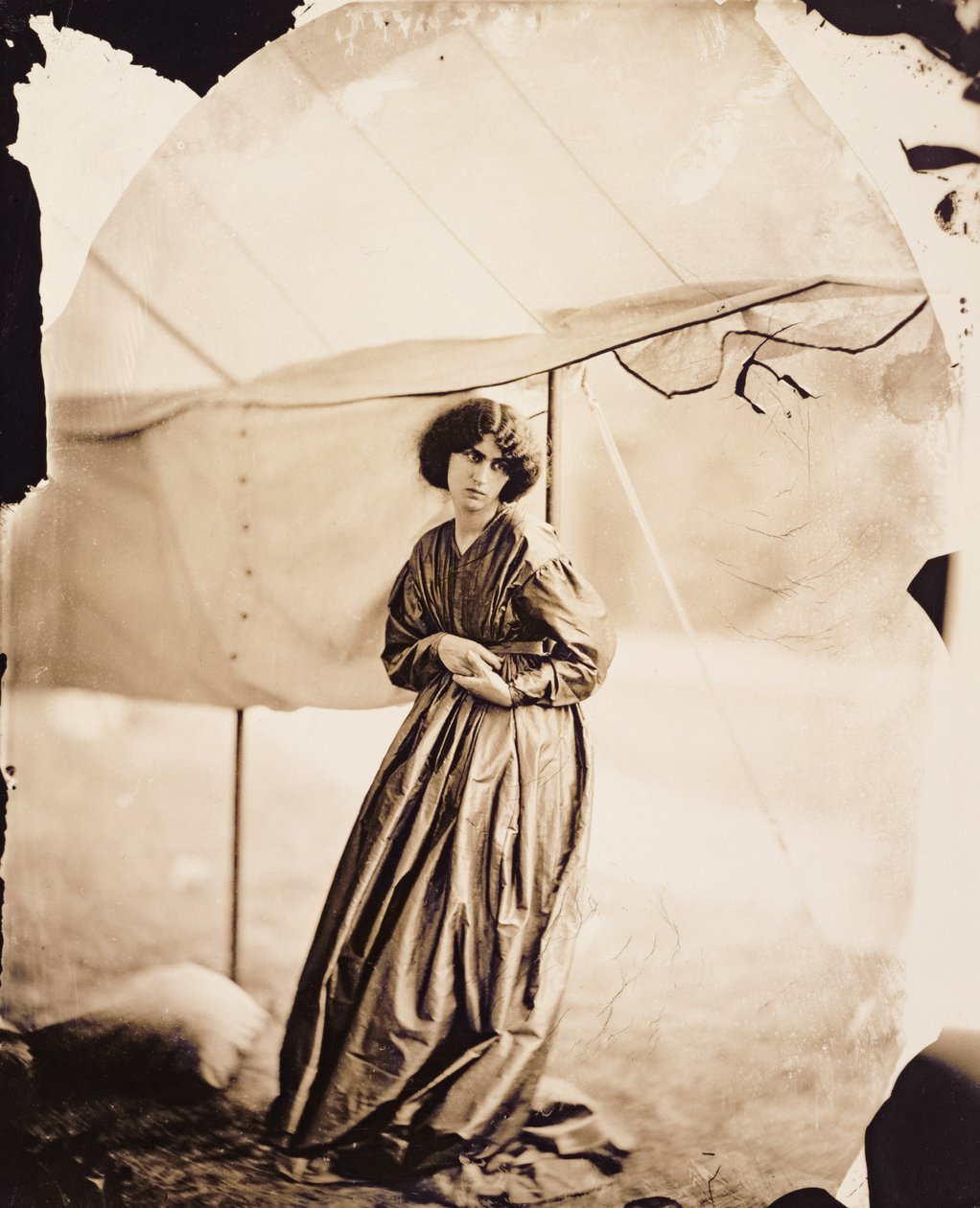 صورة لجين موريس (1839-1914) 1865 (طبعة زخرفية) بواسطة جون ر. بارسونز