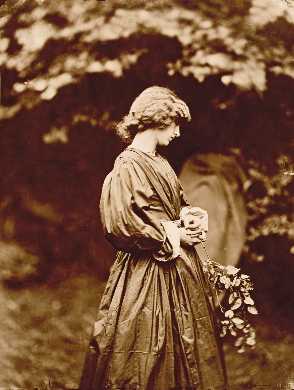 صورة لجين موريس (1839-1914) 1865 (طبعة زخرفية) بواسطة جون ر. بارسونز