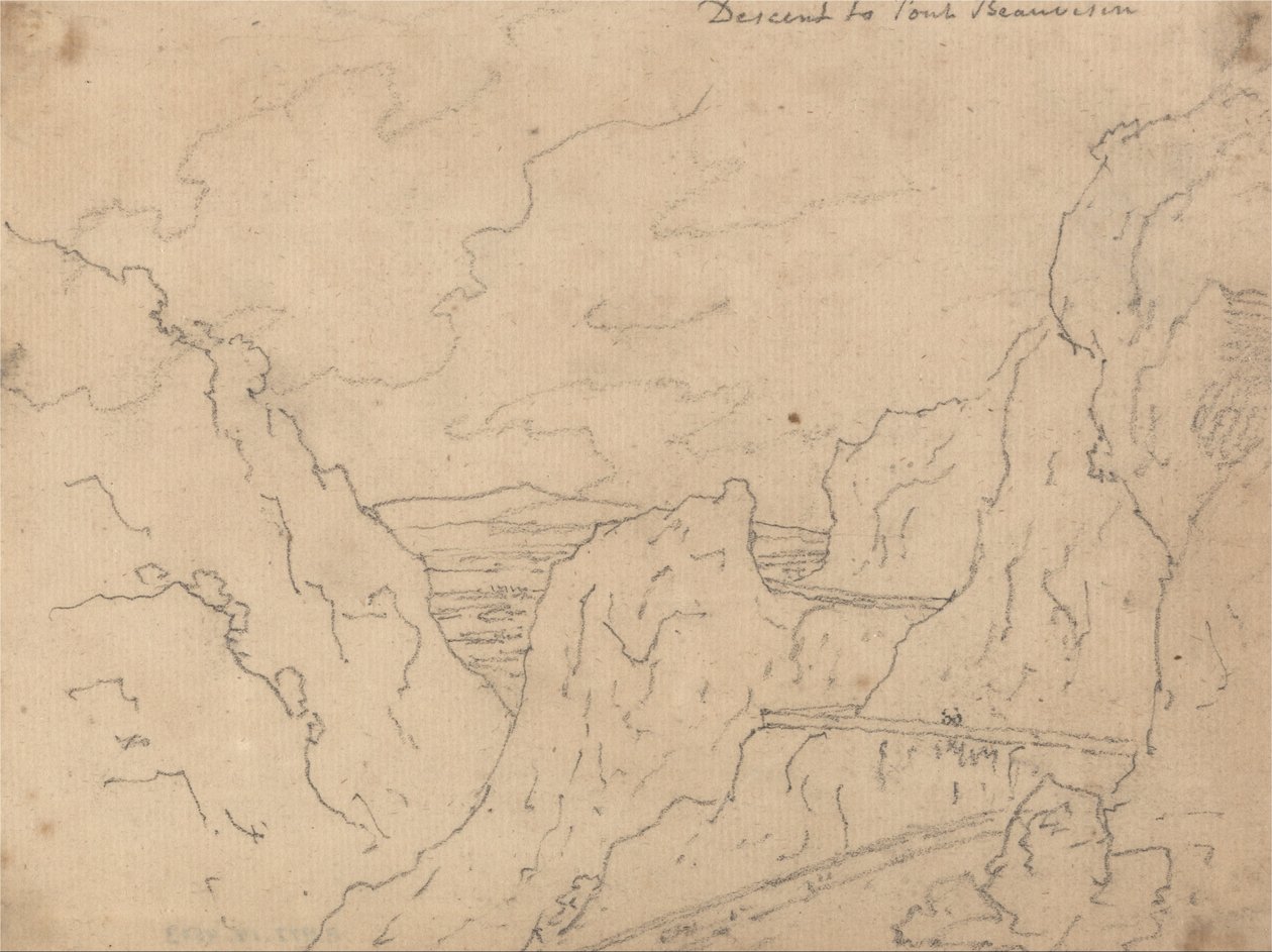 النزول إلى Pont de Beauvoisin بواسطة جون روبرت Cozens