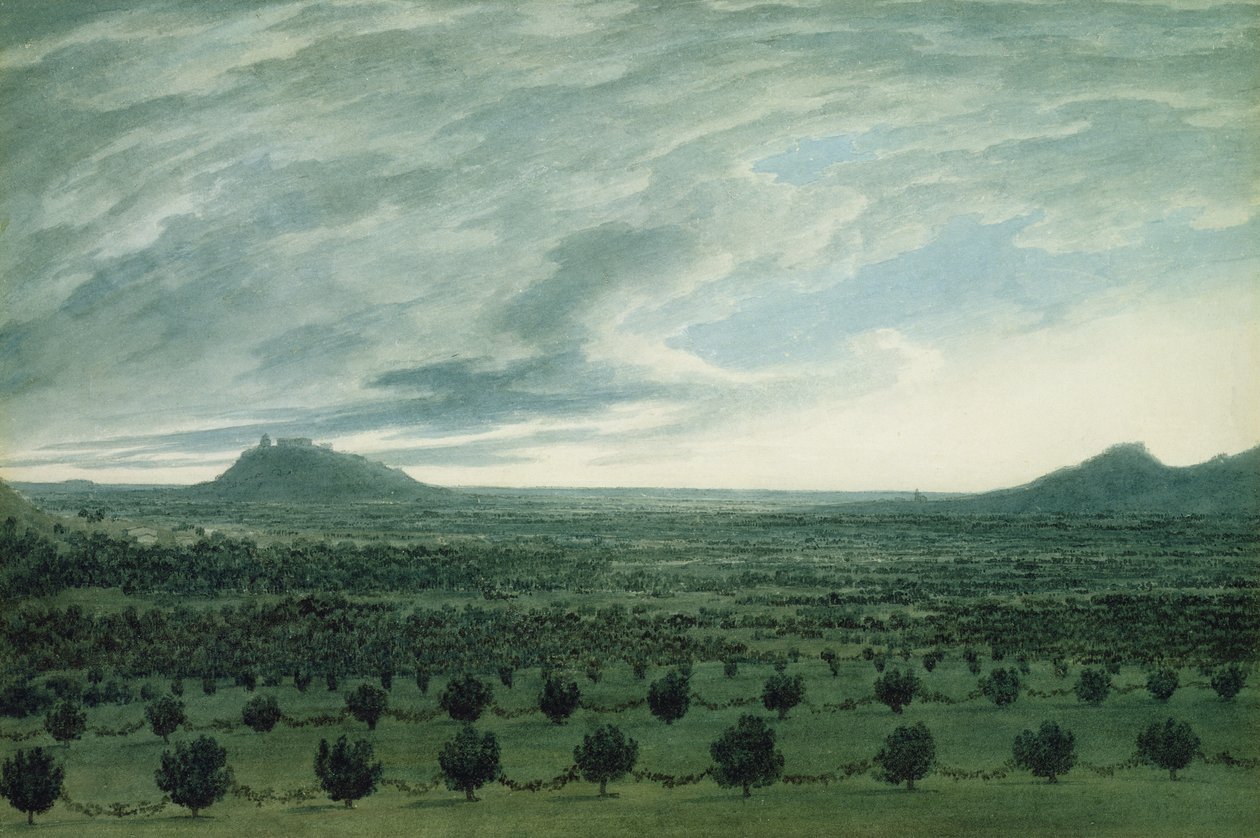 نظرة من Mirabella ، ج 1782 بواسطة جون روبرت Cozens