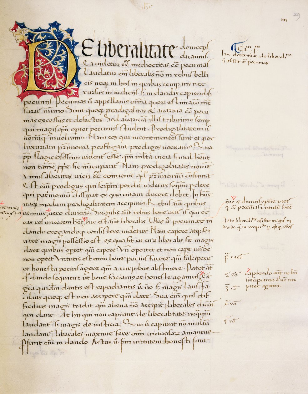 Ms.228 ، f.29r: صفحة من `` أخلاقيات وسياسة نيكستني &39;&39; لأرسطو ، 1452 بواسطة جون راسل