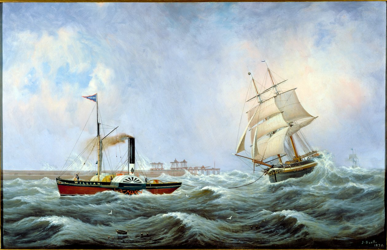 العميد الحب الأخوي والقاطرة ويليام ، 1875 بواسطة جون سكوت