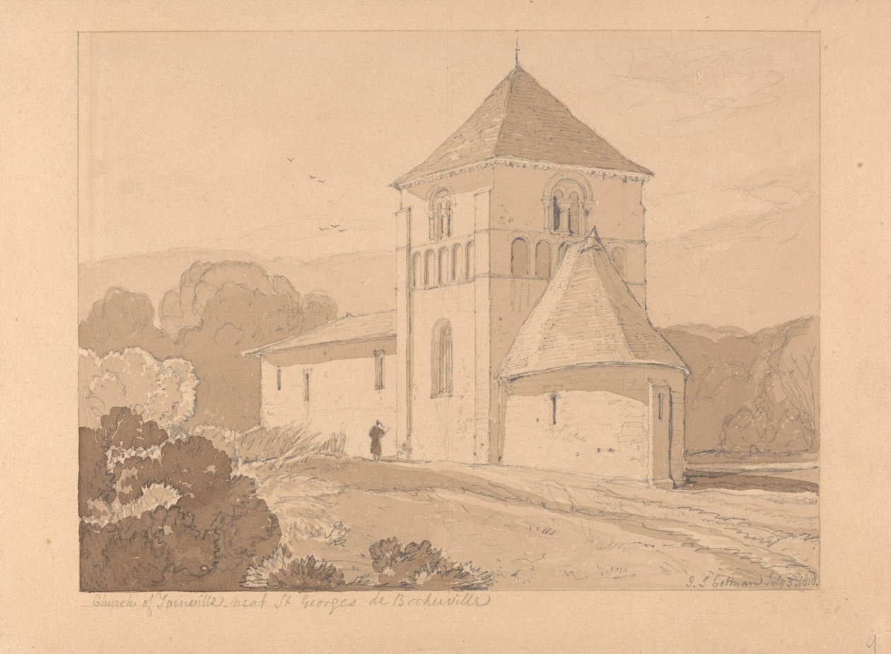 كنيسة Yainville ، بالقرب من Saint Georges de Bocherville ، نورماندي بواسطة جون سيل كوتمان