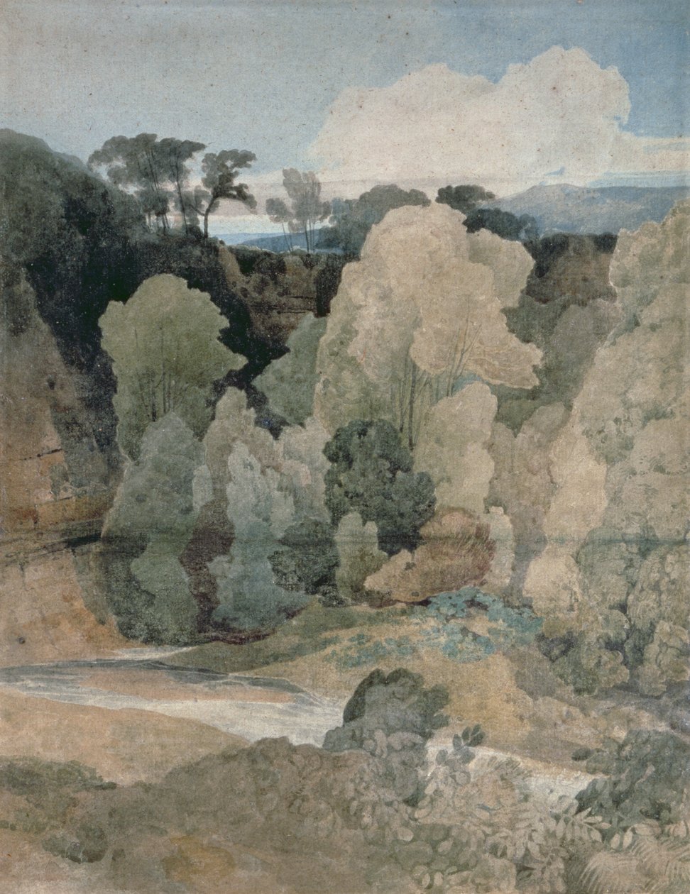 كوع الشيطان ، Rokeby Park ، c.1806-7 (قلم رصاص ، مرحاض على ورق) بواسطة جون سيل كوتمان