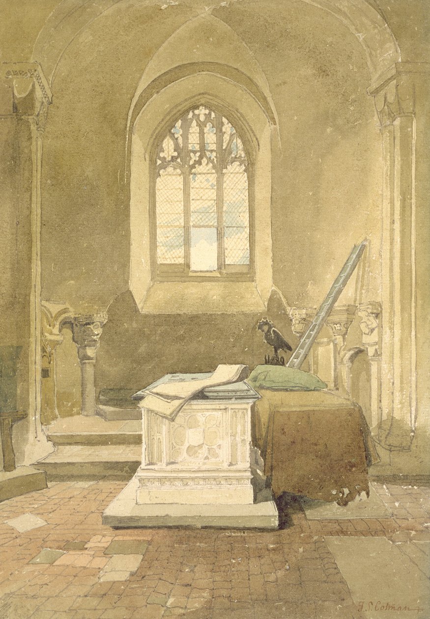 كنيسة يسوع ، كاتدرائية نورويتش ، c.1807 (مرحاض ورصاص أسود على ورق) بواسطة جون سيل كوتمان