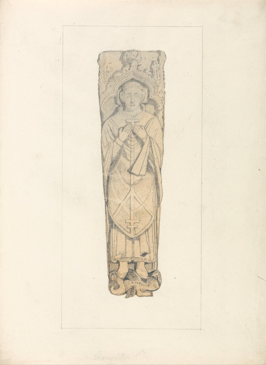 دراسة غطاء تابوت من Houghton Churchyard ، نورفولك بواسطة جون سيل كوتمان