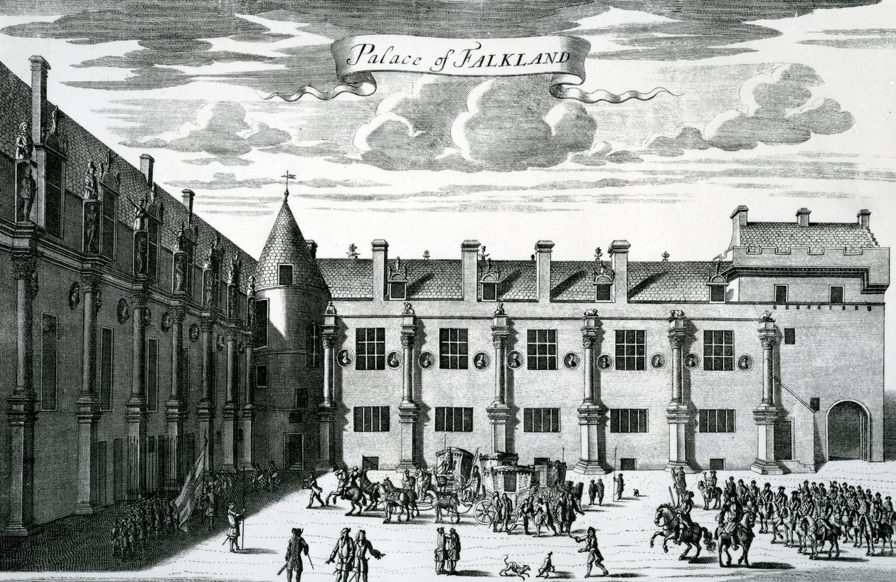 تم نشر قصر فوكلاند ، من &39;Theatrum Scotiae&39; لجون سليزر ، 1693 بواسطة جون سليزر
