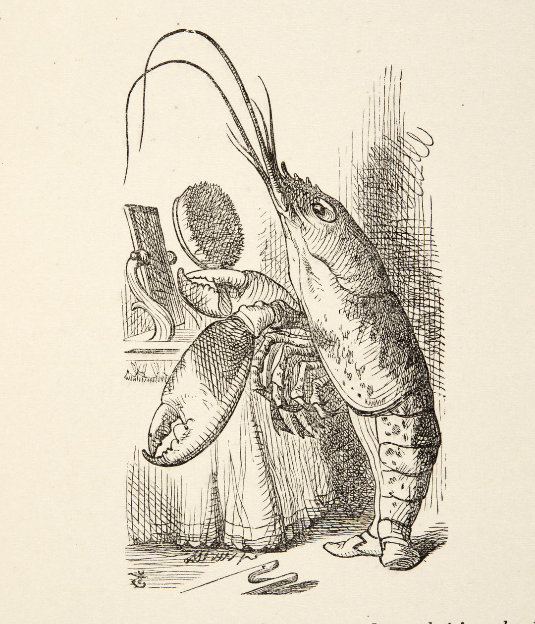صوت جراد البحر ، من Alices Adventures in Wonderland بقلم لويس كارول (1832-98) ، نشر 1891 بواسطة جون تينيل
