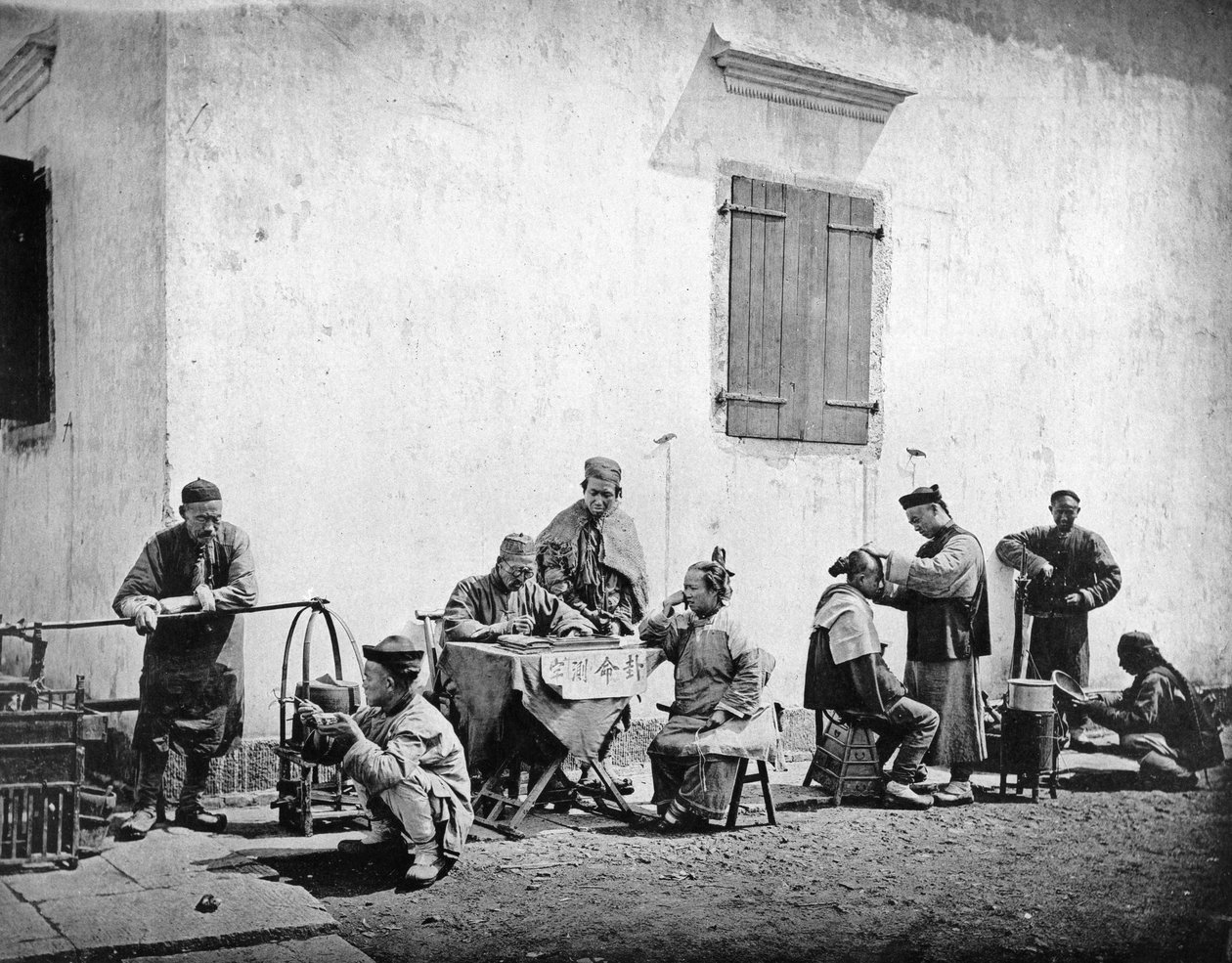 مجموعات الشارع ، Kiu-Kiang ، c.1867-72 بواسطة جون طومسون