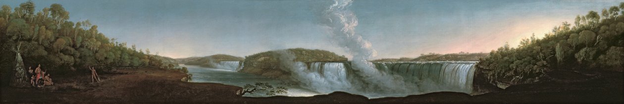 شلالات نياغارا من تحت Table Rock ، 1808 بواسطة جون ترمبل