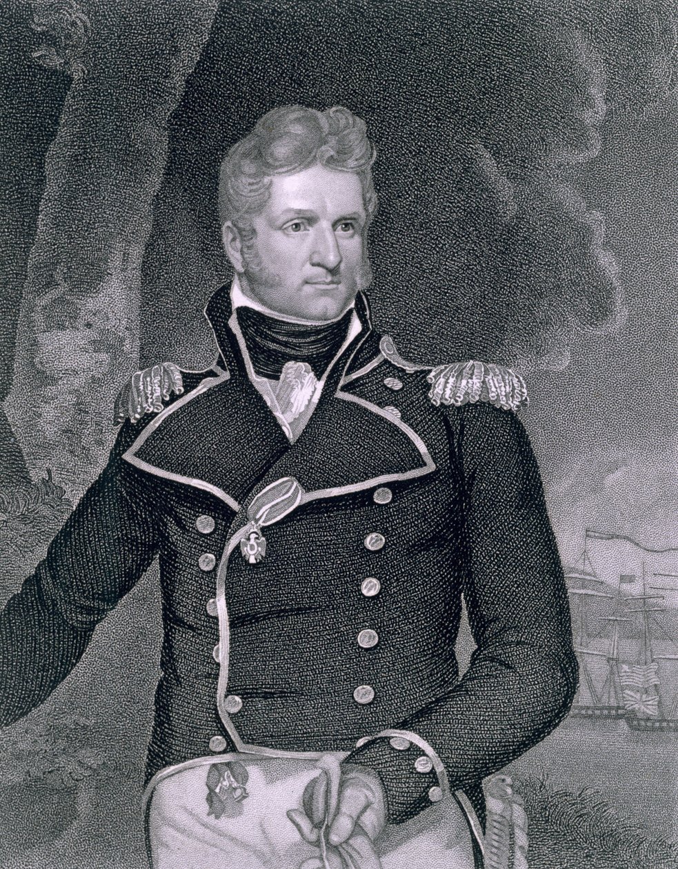 توماس ماكدونو (1783-1825) منقوش بواسطة جون ب.فوريست (1814-1870) بواسطة جون ويسلي جارفيس