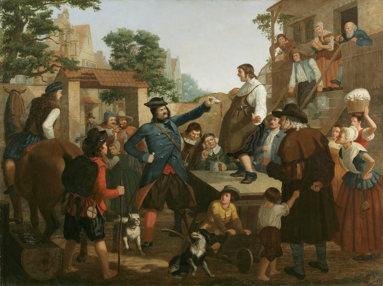 بيتر ستويفيسانت والإسكافي ، c.1850 بواسطة جون ويتين إحننجر