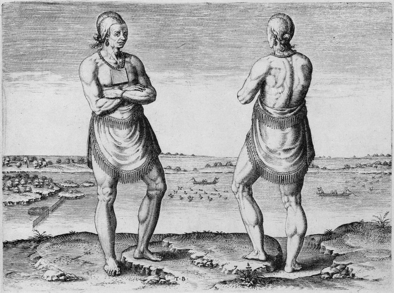شيخ أو رئيس هندي ، نقشه تيودور دي بري (1528-1598) بواسطة جون وايت