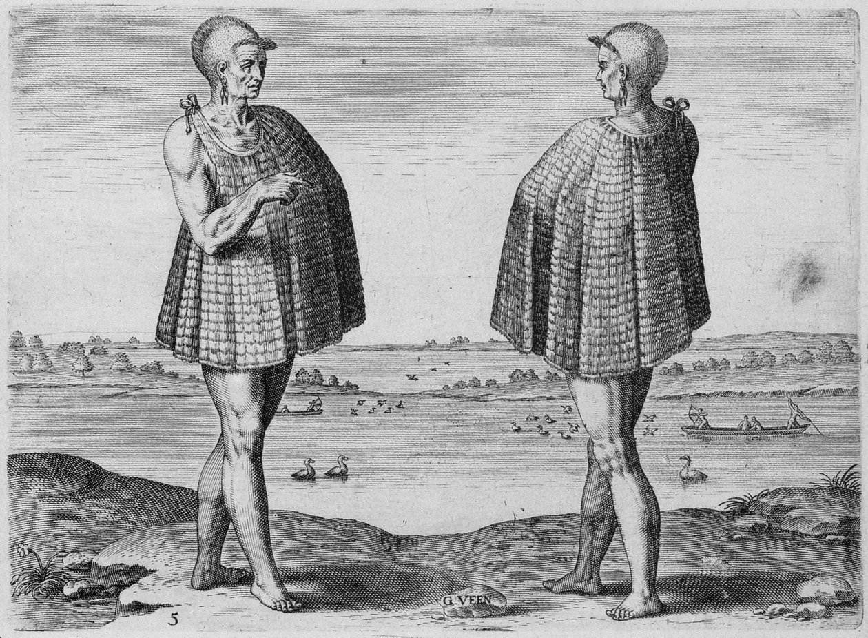 كاهن هندي ، نقش عليه تيودور دي بري (1528-1598) بواسطة جون وايت